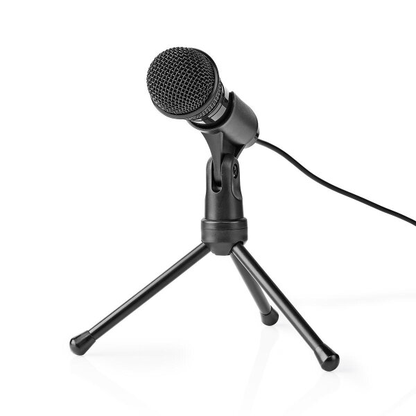 Kondensatormikrofon Mikrofon mit Stativ 3,5mm Klinke mit Kabel 1,8m
