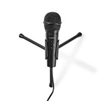Kondensatormikrofon Mikrofon mit Stativ 3,5mm Klinke mit Kabel 1,8m