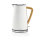 Wasserkocher 1,7 l soft touch Antikalk-Filter Weiss 1850 - 2200W rostfreier Stahl