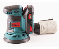 Güde Akku Exzenterschleifer Schleifmaschine EXS 20-201-24 125mm inkl. Akku und Schnellladegerät