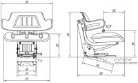 Mechanischer Stapler Sitz RM20 105 schmale...