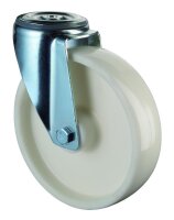 Lenkrolle Kunststoffrad Ø125mm Rollenkorblager...
