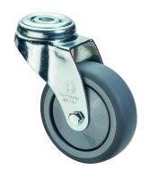 Lenkrolle Gummirad grau Ø50mm Kugellager...