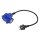 Adapterkabel 40cm Schuko Stecker auf CEE-Winkelkupplung + Schuko Steckdose 16A IP44