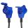 Adapterkabel 40cm Schuko Stecker auf CEE-Winkelkupplung + Schuko Steckdose 16A IP44
