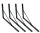 4x Regalträger Schwerlastkonsole Regalwinkel Konsole Regalhalter Schwarz 500x330 mm