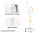 Flipchart trocken abwischbar Whiteboard magnetisch 70x100cm verstellbar