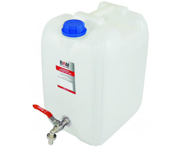 Kanister Wasserkanister 10l mit Auslaufhahn und Schlauchanschluss für LKW Camping Outdoor