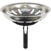Körbchen 80 mm Edelstahl Ventil Abfluss Sanitär
