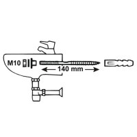 Waschtisch Befestigung Set M10x140mm Sanitär