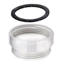Verschlusskappe mit Dichtung 1 1/2" weiß...