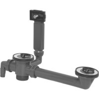 Ab- & Überlaufkombination Set Siphon anthrazit...