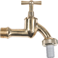 Auslaufventil Knebel Messing Wasserhahn 1/2"AG...