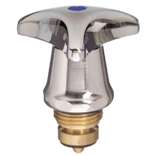 Ventiloberteil Dreikant rot 3/8" Chrom Wasserhahn Sanitär