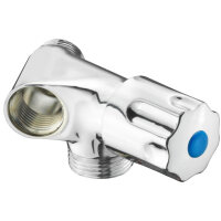 Einfachventil Maschinen Chrom 1/2"AG IG 3/4"...