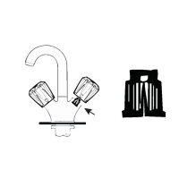 2x Rastbuchse für Acryllux-Griff weiß...