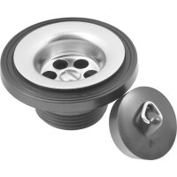 Waschbecken Ventil anthrazit 11/4"AG ø60mm...