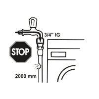 Maschinen Sicherheitsschlauch 3/4"IG L:2m f....