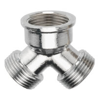 Verteilerstück Messing Chrom 3/4" IG, 3/4"...