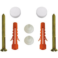 WC- & Bidet Befestigungssatz Set Messing 6x70mm...