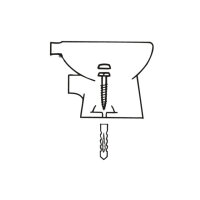 WC- & Bidet Befestigungssatz Set Messing 6x70mm...