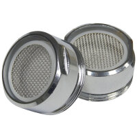 2x Luftsprudler Set Messing Chrom M24x1 AG Sanitär
