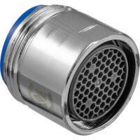 Luftsprudler Messing blau Dichtung Chrom M18x1 AG...