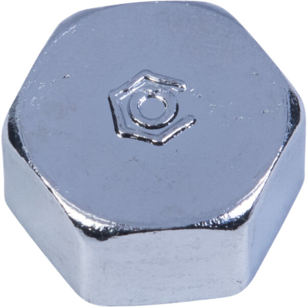 Kappe Messing Sechskant Chrom 3/4" IG Sanitär