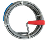 Rohr-Reinigungsspirale Kurbel rot ø9mm x 10m...