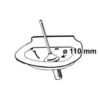 Ausgussreiniger Pömpel rot Stiel Holz ø110mm...