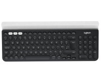 Logitech Multi-Device K780 kabellose Tastatur Bluetooth mit integrierter Halterung