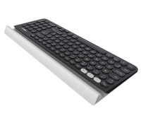 Logitech Multi-Device K780 kabellose Tastatur Bluetooth mit integrierter Halterung