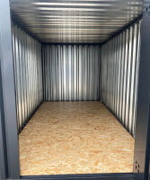 3m Lagercontainer Anthrazit RAL 7021 mit Einflügeltür & Doppelverriegelung voll verzinkt 2,95x2,14x2,09