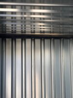 2m Lagercontainer Anthrazit RAL 7021 mit Einflügeltür & Doppelverriegelung voll verzinkt 2,14x2,02x2,09