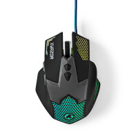 PC LED Gaming Maus Mouse mit sieben Tasten DPI 800 1200 1600 2400