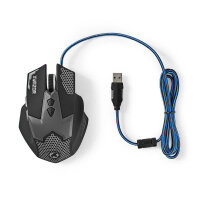 PC LED Gaming Maus Mouse mit sieben Tasten DPI 800 1200 1600 2400