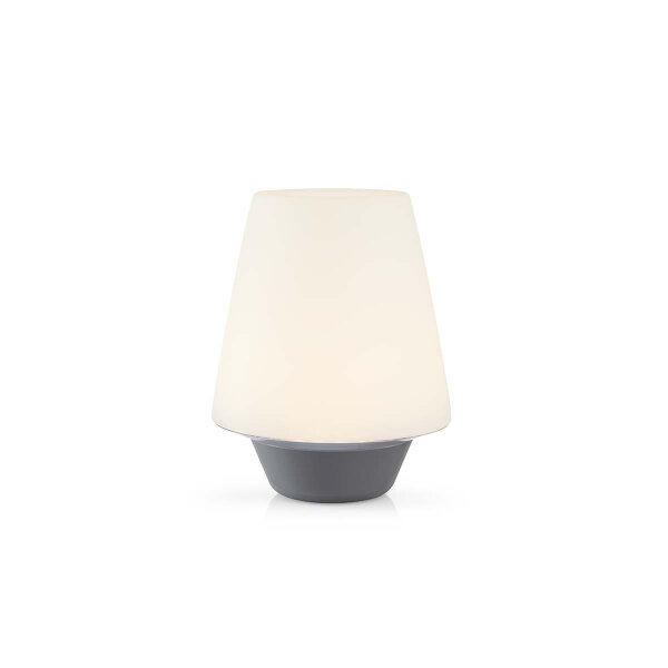 Nedis LED Tischleuchte 3,6W Grau Lampe Leuchte weißes Licht