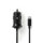 KFZ Schnellladegerät Ladegerät mit Kabel 2.4A für Smartphone Navi Micro USB 1m 12-24V schwarz