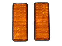 2x Reflektor orange 90x34mm für Anhänger...