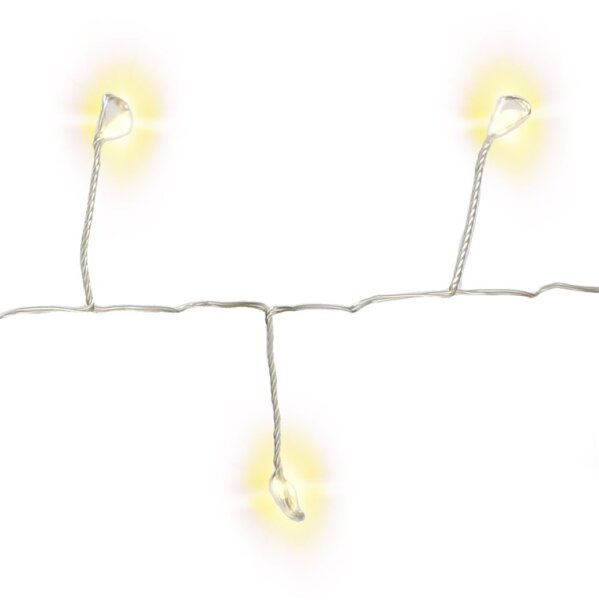 LED Silberdraht Lichterkette warm-weiß 50 LED´s