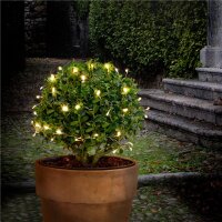 LED Silberdraht Lichterkette warm-weiß 50 LED´s