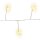LED Silberdraht Lichterkette warm-weiß 50 LED´s