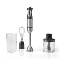 Stabmixer 4-in-1 Mixerset Aluminium schwarz 800W