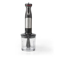 Stabmixer 4-in-1 Mixerset Aluminium schwarz 800W