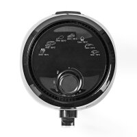 Heißluft Friteuse Fritteuse 80-200°C 2,4L 1000W Aluminium Schwarz