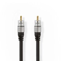 Digital Audio Kabel Koaxial vergoldet 1x Cinch Stecker...