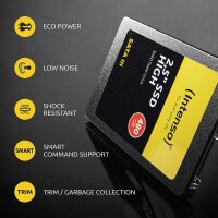 Intenso SSD High Festplatte 2,5" Zoll SATA III 480GB 520 MB/Sek Laptop Notebooks