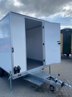 Bauwagen 80km/h Baustellenwagen Baubude mit Einrichtung 310cm/200cm/200cm PKW Kupplung