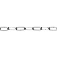 1m Uhrkette Kette 7,0x2,3x1,1mm Stahl vernickelt max 2kg
