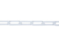 1m Kunststoffkette Kette 40x9x6mm weiß...